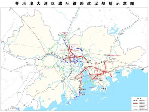关于粤港澳大湾区城际铁路建设规划的批复